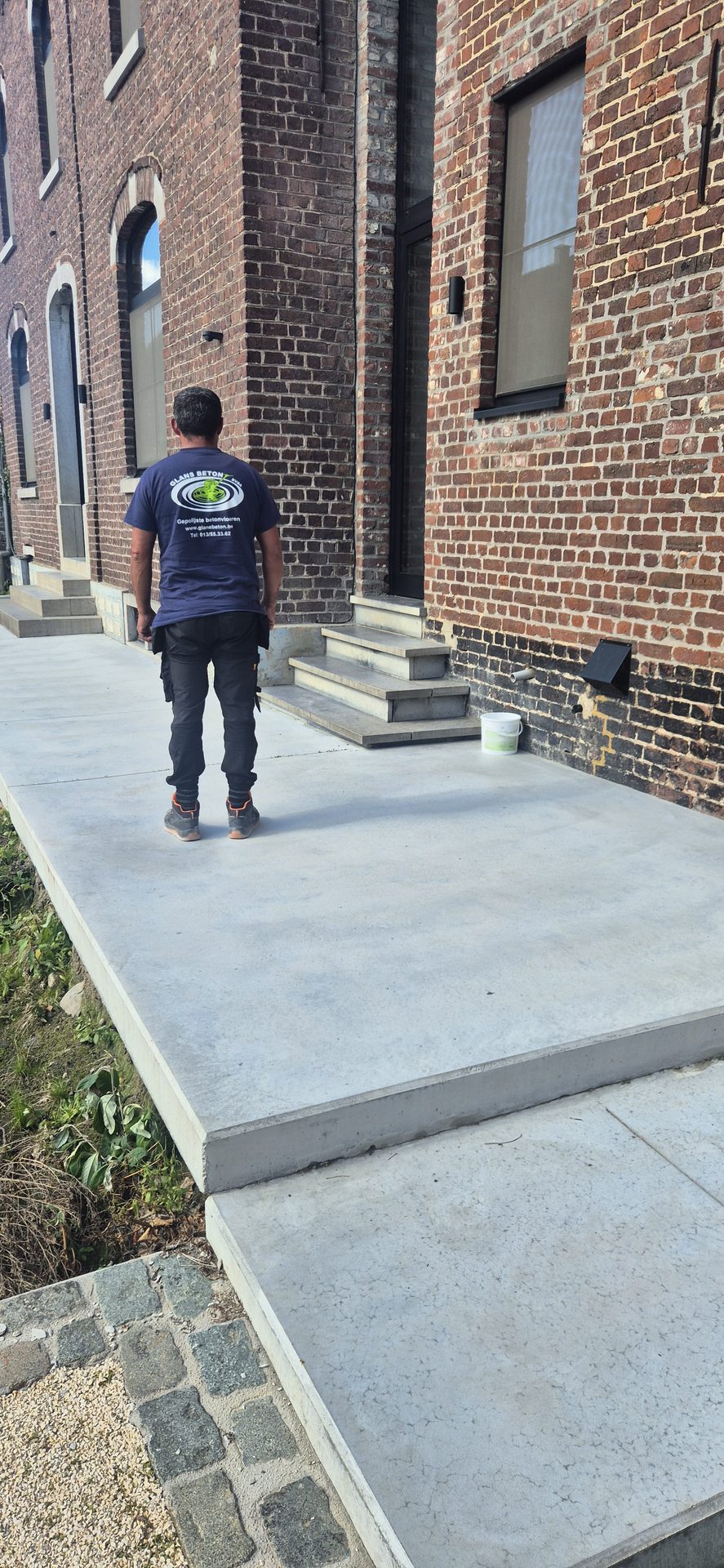 Betontrap en vloer in Glabbeek na impregnatie
