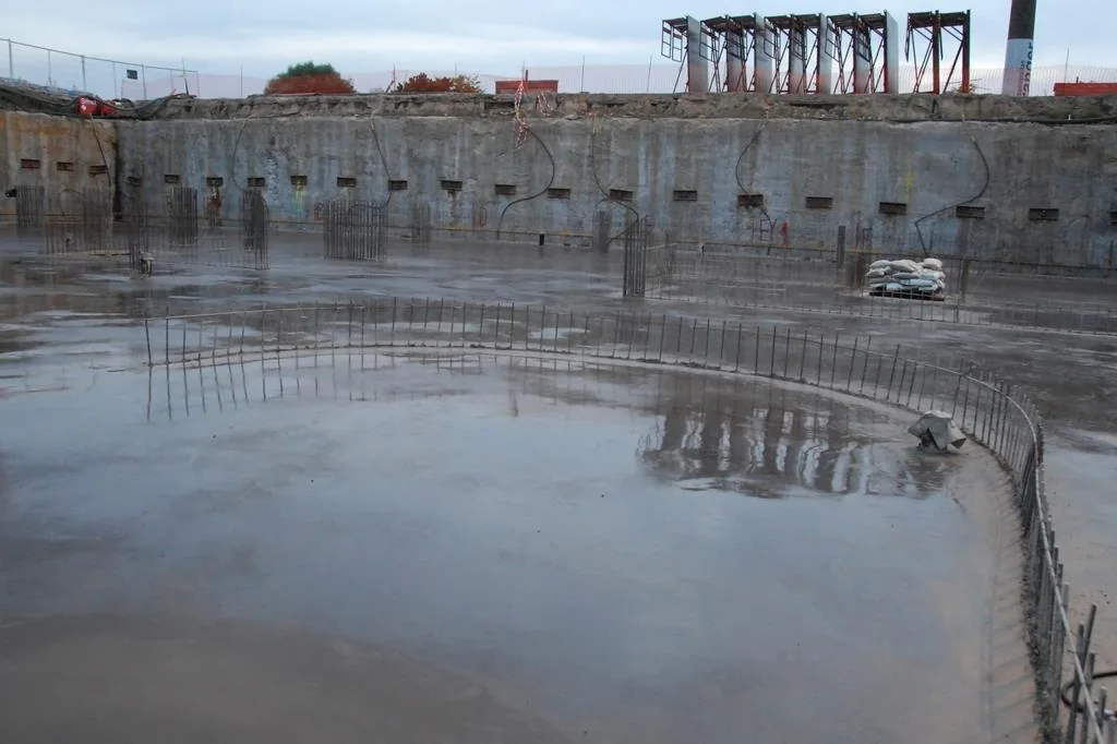 Verse betonvloer bij woonproject Zuidzicht in Hasselt