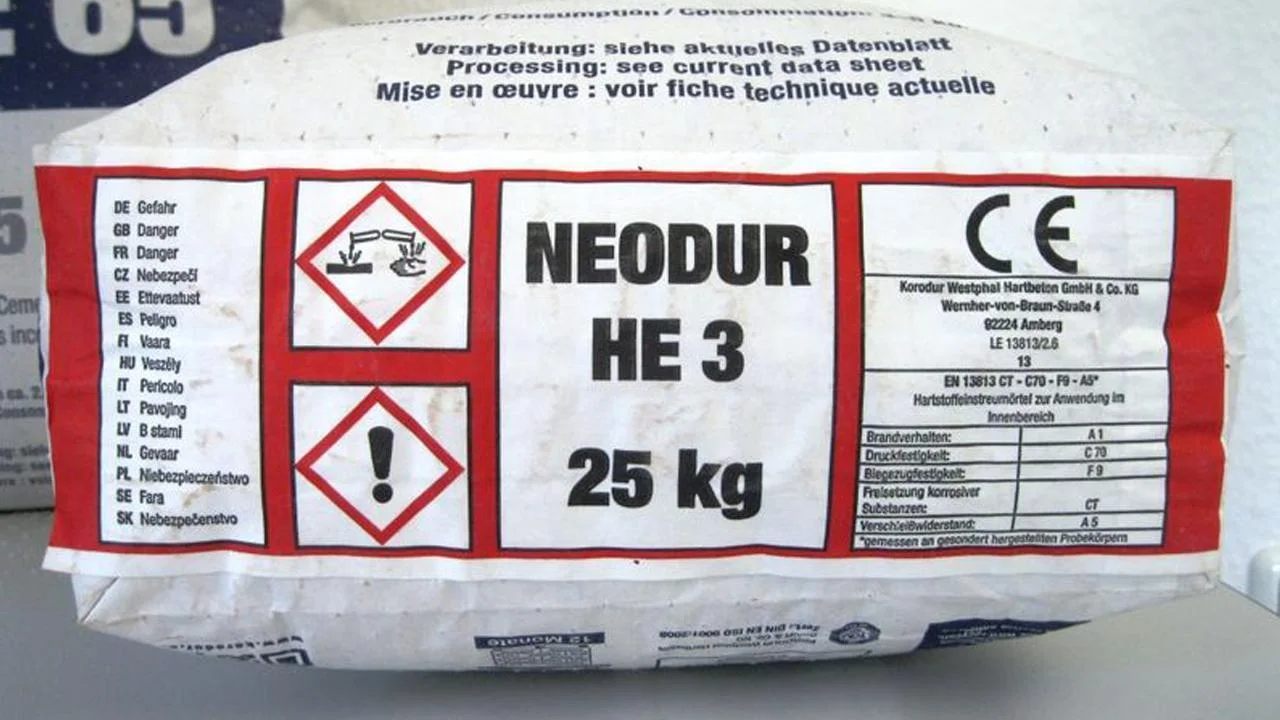 Voorbeeld van een Neodur HE 3-verpakking